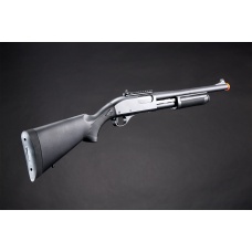 Golden Eagle M8870 3/6-Shot Pump Action CO2 Gas Airsoft Shotgun w/ Ghost Ring Iron Sights