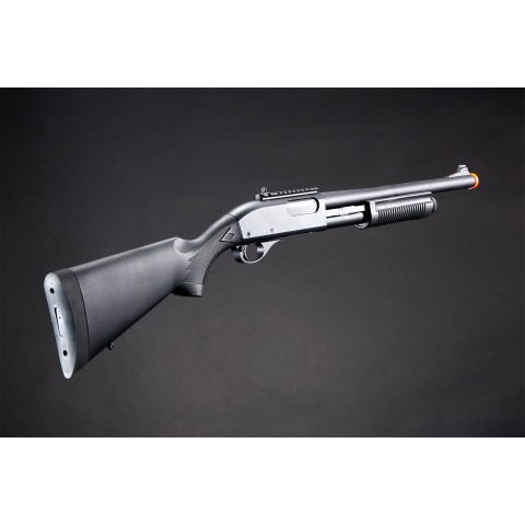 Golden Eagle M8870 3/6-Shot Pump Action CO2 Gas Airsoft Shotgun w/ Ghost Ring Iron Sights