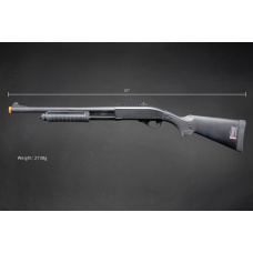 Golden Eagle M8870 3/6-Shot Pump Action CO2 Gas Airsoft Shotgun w/ Ghost Ring Iron Sights