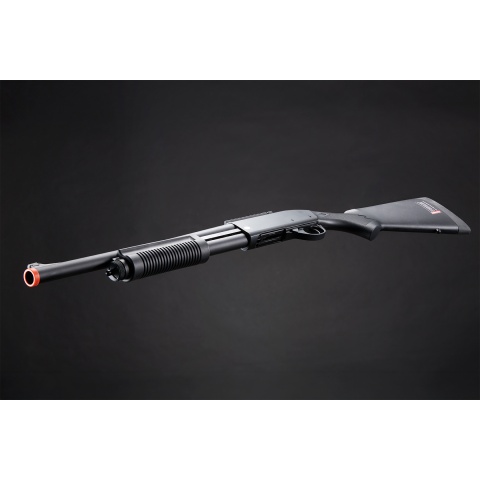 Golden Eagle M8870 3/6-Shot Pump Action CO2 Gas Airsoft Shotgun w/ Ghost Ring Iron Sights