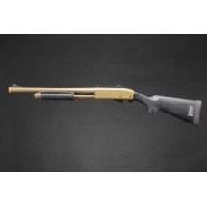 Golden Eagle M8870 3/6-Shot Pump Action CO2 Gas Airsoft Shotgun w/ Ghost Ring Iron Sights