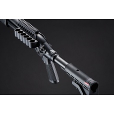 Golden Eagle M8873 3/6-Shot Pump Action CO2 Airsoft Shotgun w/ Optic Rail & M4 Crane Stock