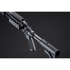 Golden Eagle M8873 3/6-Shot Pump Action Gas Airsoft Shotgun w/ Optic Rail & M4 Crane Stock