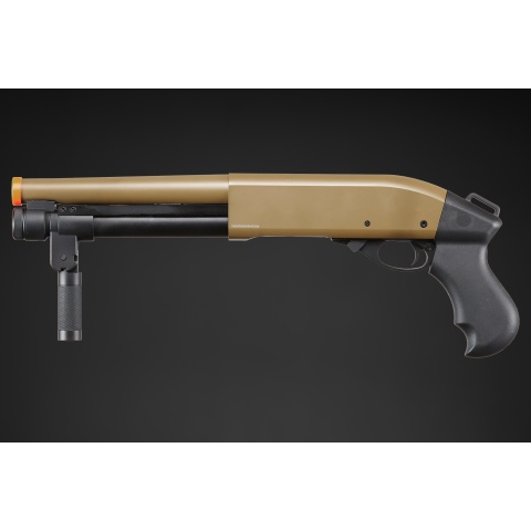 Golden Eagle M8876 3/6-Shot Pump Action Gas Airsoft Sawed-Off Shotgun w/ Forend Handle