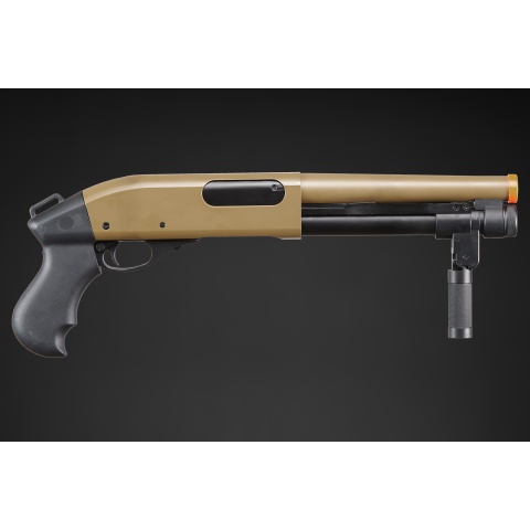 Golden Eagle M8876 3/6-Shot Pump Action Gas Airsoft Sawed-Off Shotgun w/ Forend Handle