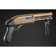 Golden Eagle M8876 3/6-Shot Pump Action Gas Airsoft Sawed-Off Shotgun w/ Forend Handle