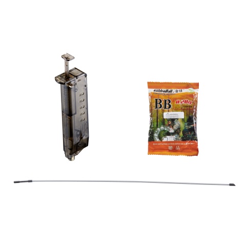 Golden Eagle M8877 3/6-Shot Pump Action Gas Airsoft Sawed-Off Shotgun - (Silver/Wood)