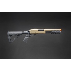 Golden Eagle M8878 3/6-Shot Pump Action Gas Airsoft Sawed-Off Shotgun w/ M-LOK Forend & Delta Stock