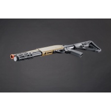 Golden Eagle M8878 3/6-Shot Pump Action Gas Airsoft Sawed-Off Shotgun w/ M-LOK Forend & Delta Stock