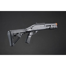 Golden Eagle M8878 3/6-Shot Pump Action Gas Airsoft Sawed-Off Shotgun w/ M-LOK Forend & Delta Stock