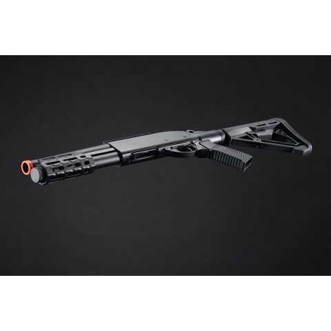 Golden Eagle M8878 3/6-Shot Pump Action Gas Airsoft Sawed-Off Shotgun w/ M-LOK Forend & Delta Stock