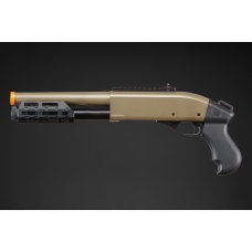 Golden Eagle M8879 3/6-Shot Pump Action Gas Airsoft Sawed-Off Shotgun w/ M-LOK Forend