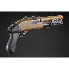 Golden Eagle M8879 3/6-Shot Pump Action Gas Airsoft Sawed-Off Shotgun w/ M-LOK Forend