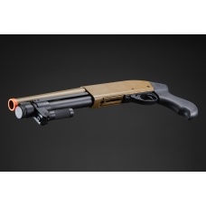 Golden Eagle M8879 3/6-Shot Pump Action Gas Airsoft Sawed-Off Shotgun w/ M-LOK Forend