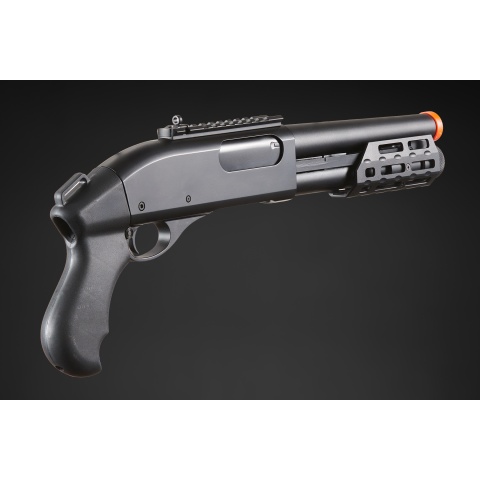 Golden Eagle M8879 3/6-Shot Pump Action Gas Airsoft Sawed-Off Shotgun w/ M-LOK Forend