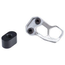 Guns Modify CNC Aluminum Magazine Release Extension For Tokyo Marui MWS M4 M16 GBBR - (Silver)