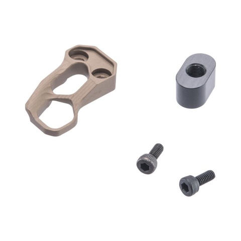 Guns Modify CNC Aluminum Magazine Release Extension For Tokyo Marui MWS M4 M16 GBBR - (FDE)