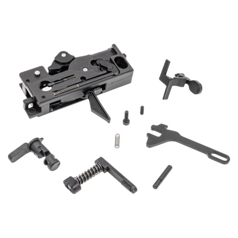 Guns Modify EVO Drop In Lower Full Steel Parts Set w/ GEI Style Trigger for Tokyo Marui GM M4 MWS Zinc Box V2