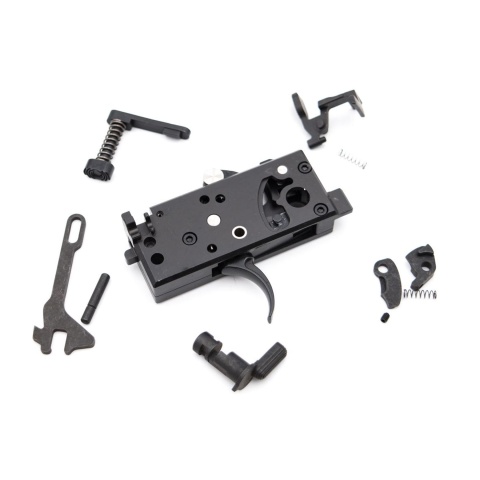 Guns Modify EVO Drop In Lower Full Steel Trigger Box Set for Tokyo Marui M4 MWS GBB Rifles - (Black)