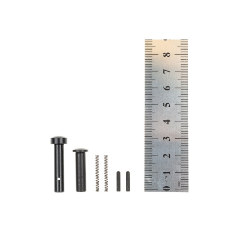 Guns Modify Standard AR Steel Receiver Pin Set for TM/GM MWS GBB Rifles - (Black)