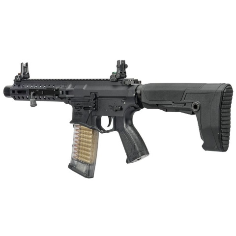 G&G CM16 GMS STRIKER Folding MLOK M4 AEG Airsoft Rifle w/ GATE ASTER  - (Black)