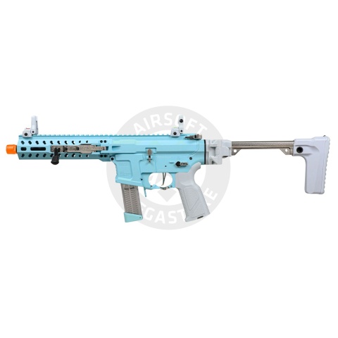G&G FAR 9 Rapid Folding PCC Airsoft AEG Rifle - Exclusive Macaron Blue Colorway