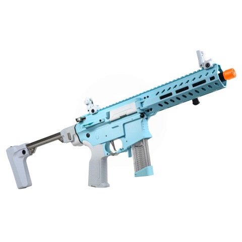 G&G FAR 9 Rapid Folding PCC Airsoft AEG Rifle - Exclusive Macaron Blue Colorway