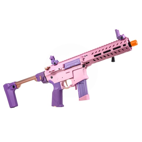 G&G FAR 9 Rapid Folding PCC Airsoft AEG Rifle - Exclusive Pink Colorway