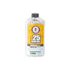G&G 0.25g Precision 6mm Airsoft BBs [5600rd Bottle] - WHITE