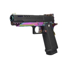 G&G GPM1911 CP Rainbow GBB Airsoft Pistol with Iridescent Hardware