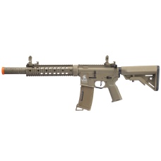 Lancer Tactical Gen 3 Nylon Polymer M4 SD AEG Airsoft Rifle with Mock Suppressor (Color: Tan)