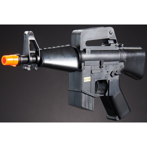 HFC Airsoft Mini Assault Rifle Carbine w/ Carrying Handle - BLACK