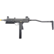 HFC Airsoft Gas Powered Pistol w/ Folding Stock - BLACK