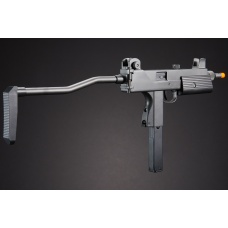 HFC Airsoft Gas Powered Pistol w/ Folding Stock - BLACK