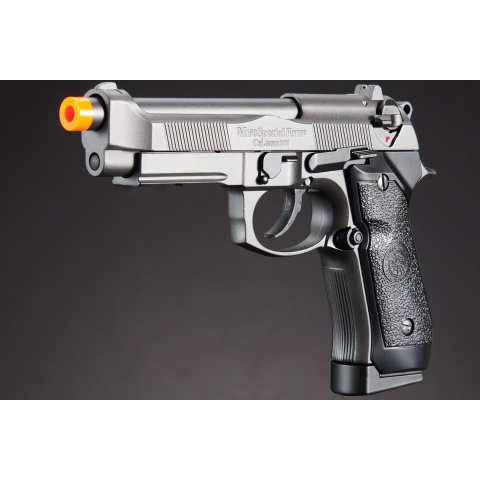 HFC Airsoft 192 Pistol Accessory Rail CO2 Powered w/ Semi Only - BLACK