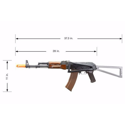 E&L AKS-74N Essential 2.0 AEG 6mm Airsoft Rifle w 1.0 ETU MOSFET & Folding Metal Stock