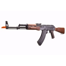 E&L AKM Platinum AEG 6mm Airsoft Rifle w/ PT 2.0 ETU V3 - Black and Wood