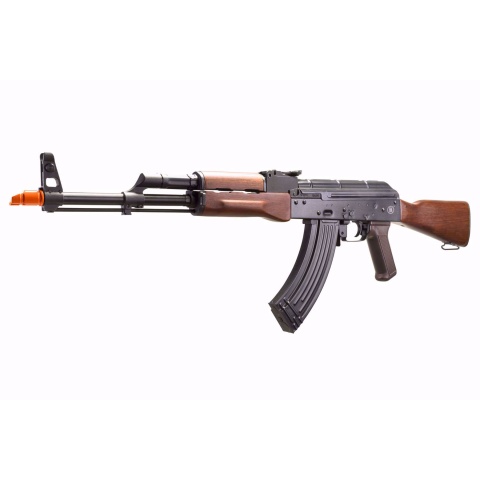 E&L AKM Platinum AEG 6mm Airsoft Rifle w/ PT 2.0 ETU V3 - Black and Wood