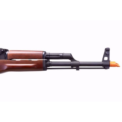 E&L AKM Platinum AEG 6mm Airsoft Rifle w/ PT 2.0 ETU V3 - Black and Wood