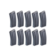 Elite Force Pack of 10 140 Round M4 Mid-Capacity Airsoft Magazines (Color: Black)