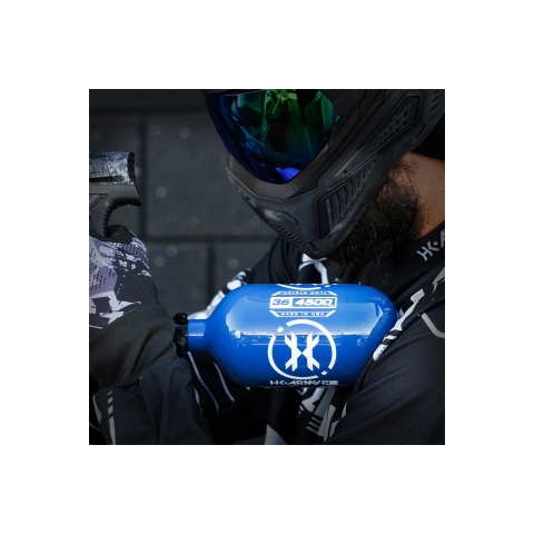 HK Army 36ci/4500 PSI Extra Lite Carbon Fiber Tank w/ Standard Re - Icon Blue