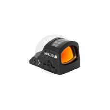 HOLOSUN HS407C X2 Solar + Battery Powered Micro Dot Reflex Sight w/ Red Dot Reticle - (Black)