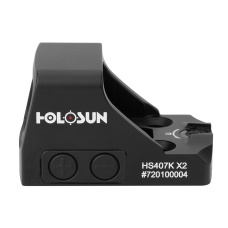 HOLOSUN HE407K X2 Red Open Reflex Optical Sight - (Black)