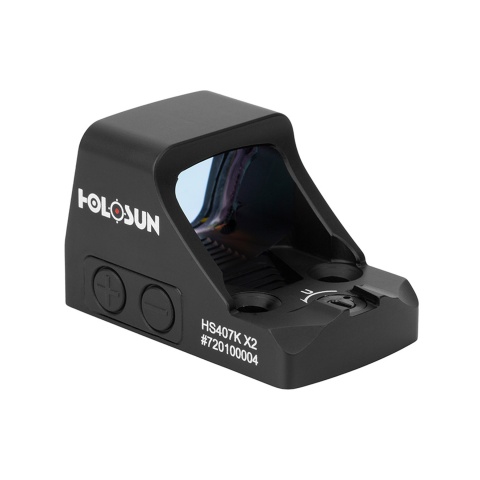 HOLOSUN HE407K X2 Red Open Reflex Optical Sight - (Black)