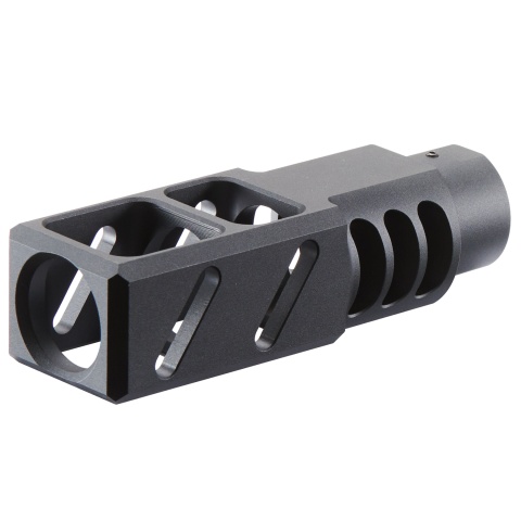 ITP SAIGA-12 / AK Style Airsoft Compensator For M24 CW Adapter Type - (Black)