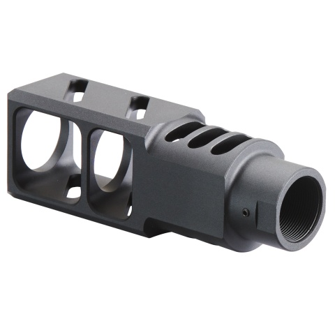 ITP SAIGA-12 / AK Style Airsoft Compensator For M24 CW Adapter Type - (Black)