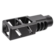 ITP SAIGA-12 / AK Style Airsoft Compensator For M24 CW Adapter Type - (Black)