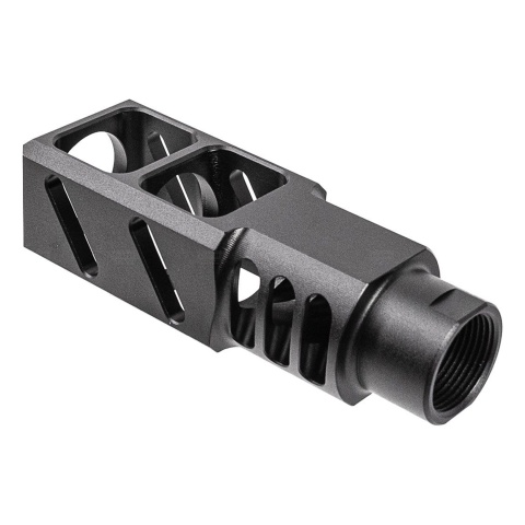 ITP SAIGA-12 / AK Style Airsoft Compensator For M24 CW Adapter Type - (Black)