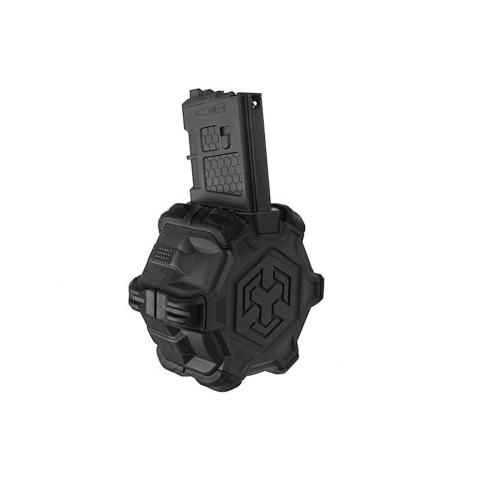 AW Custom Adaptive Drum Magazine For WE M4 series GBB - (Black)