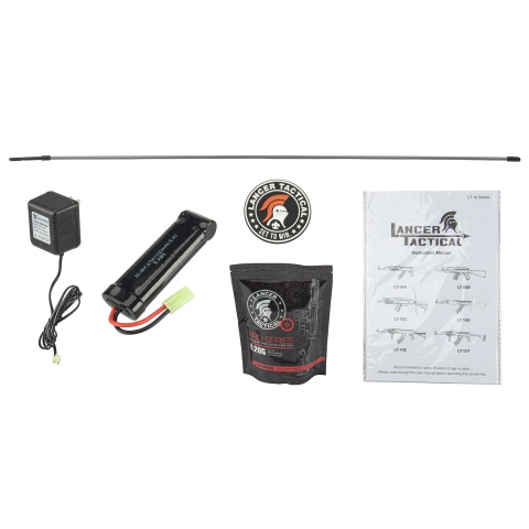 Lancer Tactical Airsoft AK-47M-G2 RIS AEG Rifle w/ Battery and Charger